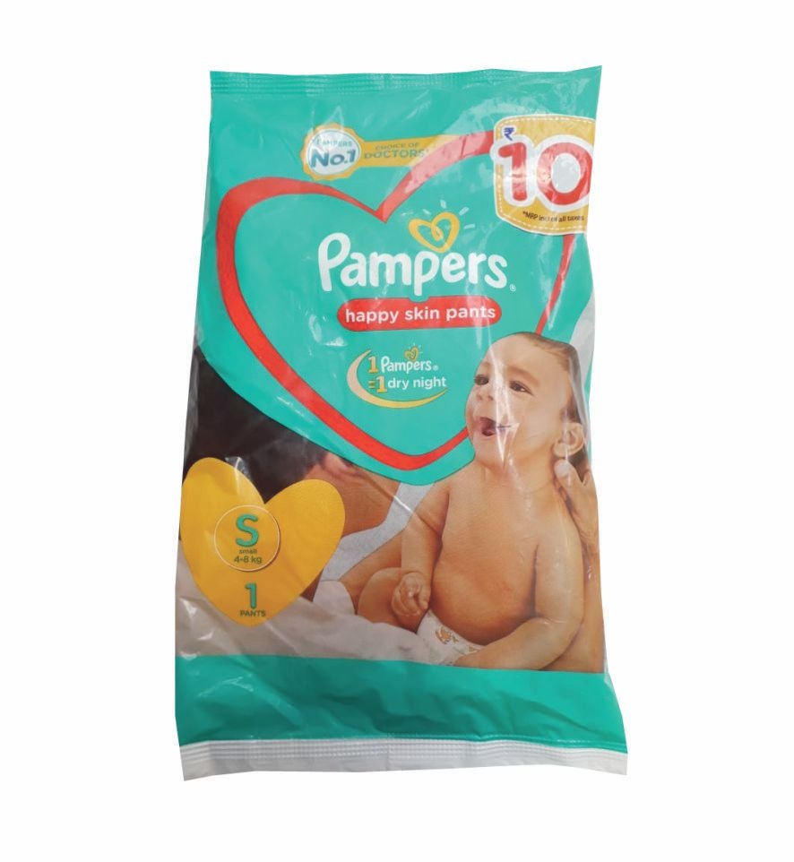 Pampers Diapers Pant, 1Pants, Size-Small (4-8 kg) | Pack of 10
