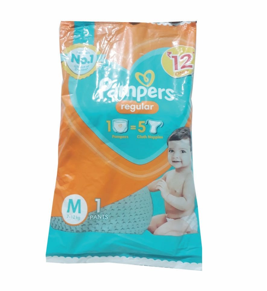 Pampers Diapers Pant, 1Pants, Size-M (7-12 kg) | Pack of 10