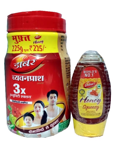 Dabur Chyawanprash - 3X Immunity,  2Kg + 225g Dabur Honey Free