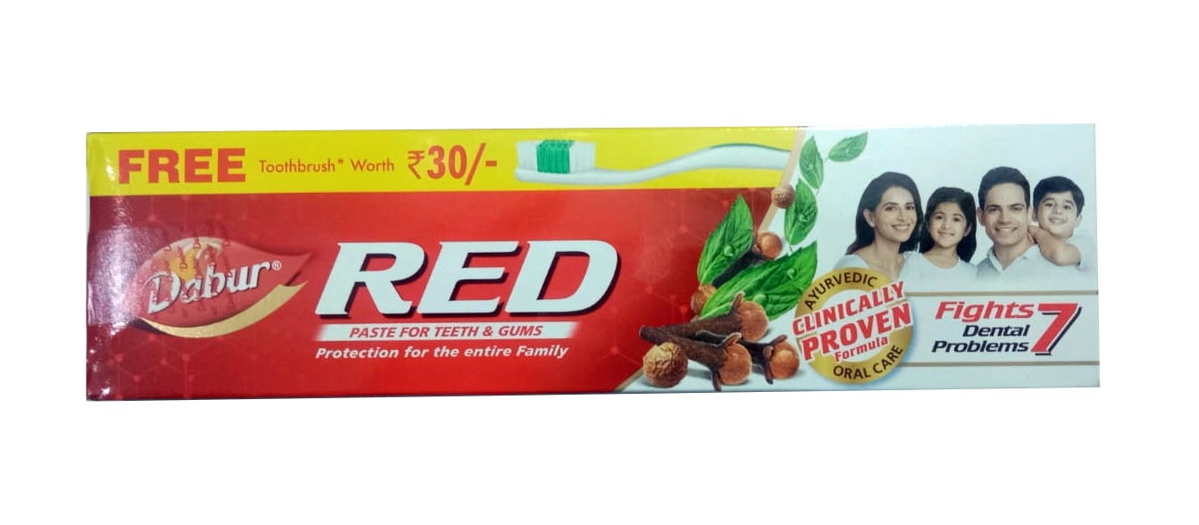 Dabur Red Paste, 200 g + Toothbrush worth 30 free
