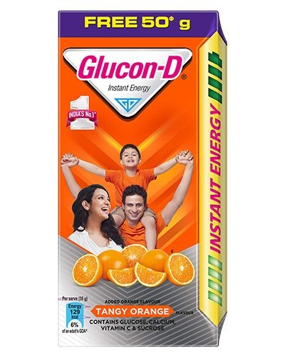 Glucon-D Tangy Orange 75g+ 50g Free