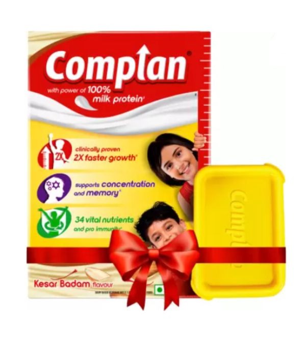 Complan  Kesar Badam 500g, Refill + Tiffin Box Free 