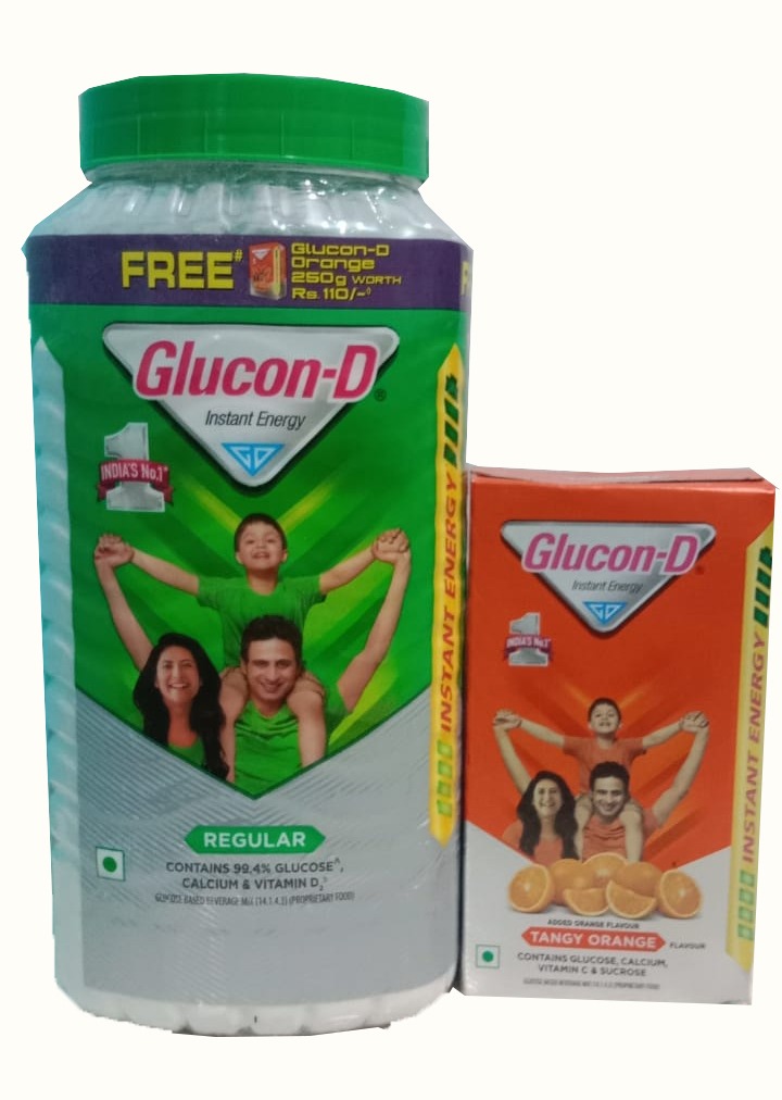 Glucon-D Regular 1kg + 250gm  Orange Glucond Free